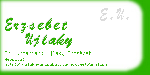 erzsebet ujlaky business card