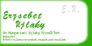 erzsebet ujlaky business card